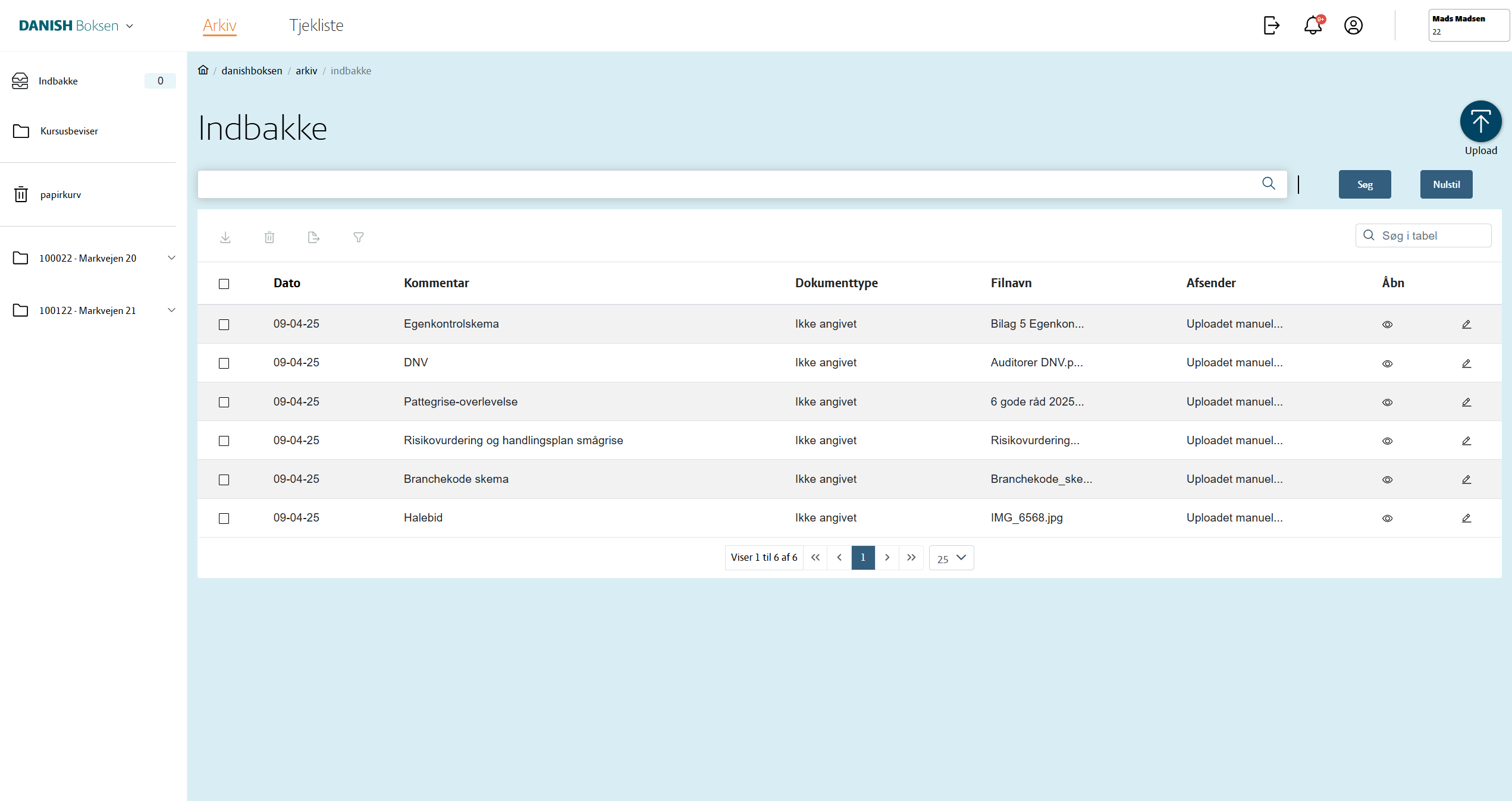 Danish Boksen Indbakke